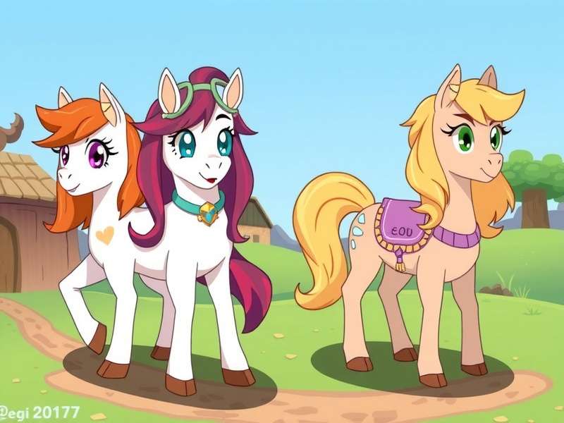 A vibrant collage of diverse and creative Pony Town character skins