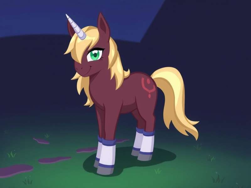 A Pony Town skin with a crystal-themed design