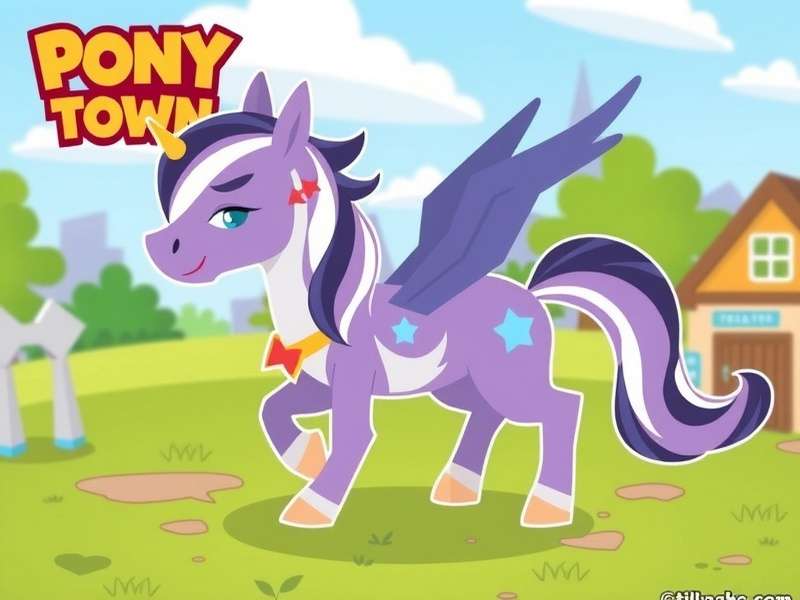 A vibrant collage of various customised pony avatars from Pony Town, showcasing different skin codes and styles.