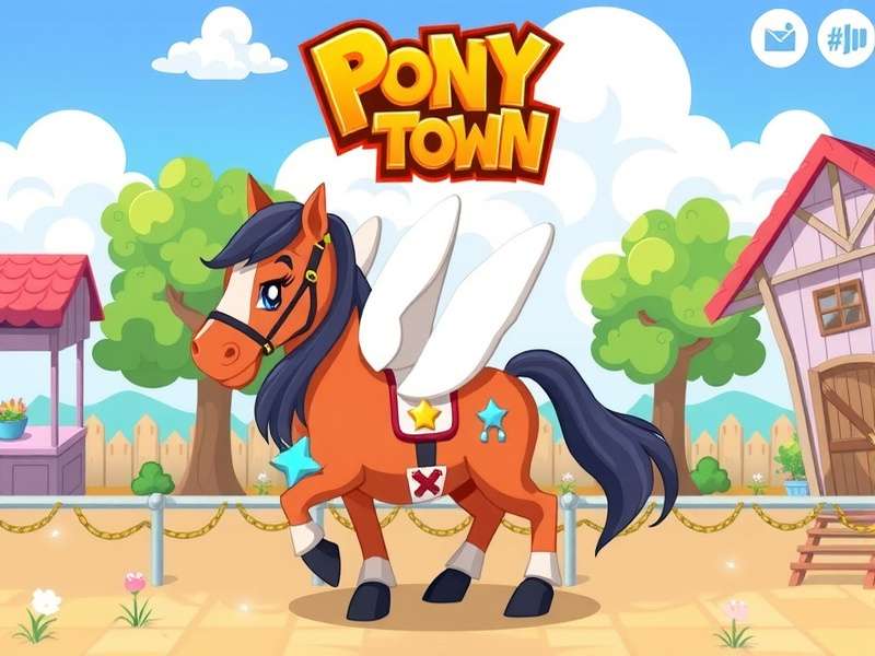 A vibrant collage of diverse Pony Town custom skins showing different styles and colours