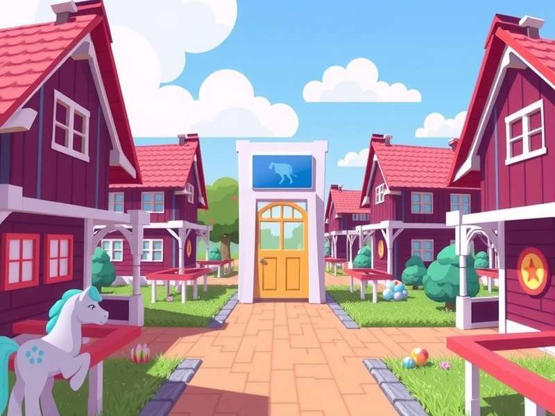 Examples of different pony silhouettes and colour palettes in Pony Town