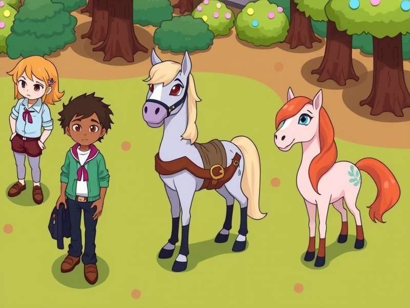 Collage of Pony Town outfit ideas showing diverse clothing styles