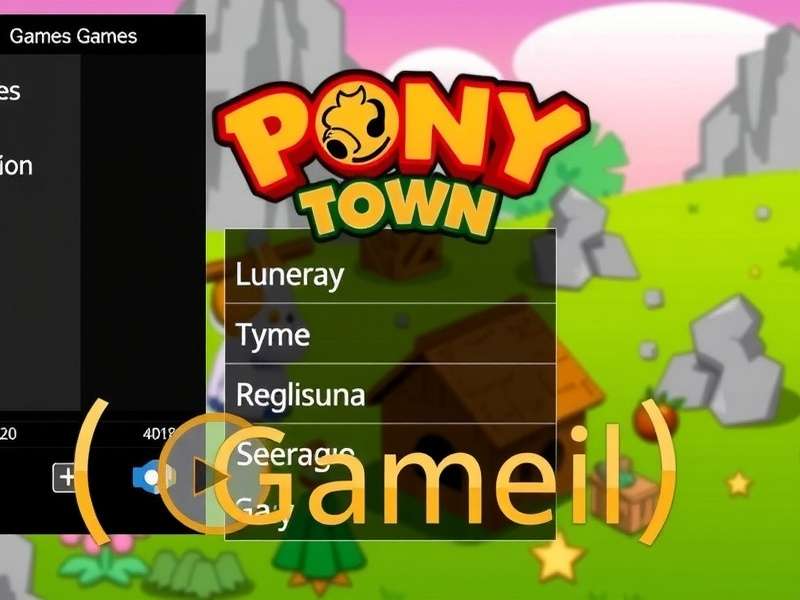 Colorful pony characters in a vibrant online world