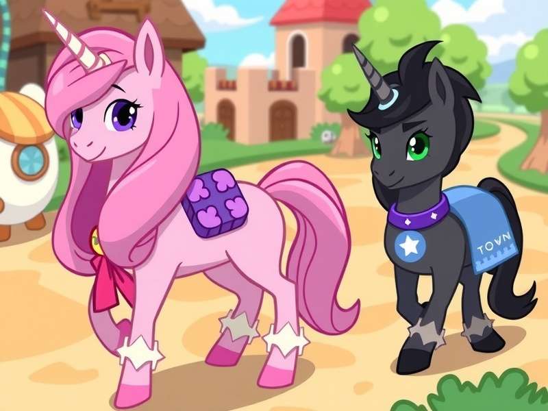 A vibrant collection of custom Pony Town character designs showing diversity and creativity