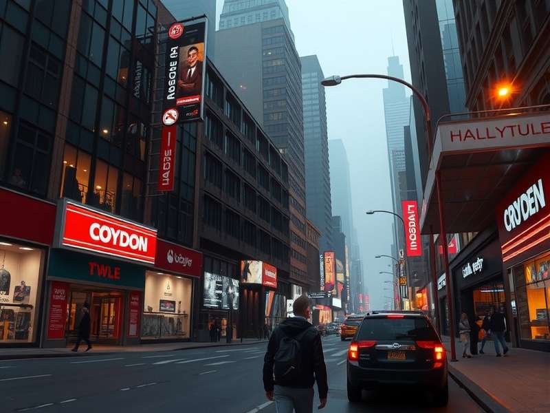 A vibrant digital illustration of a colourful pony town landscape with cute ponies interacting, representing the Croydon area