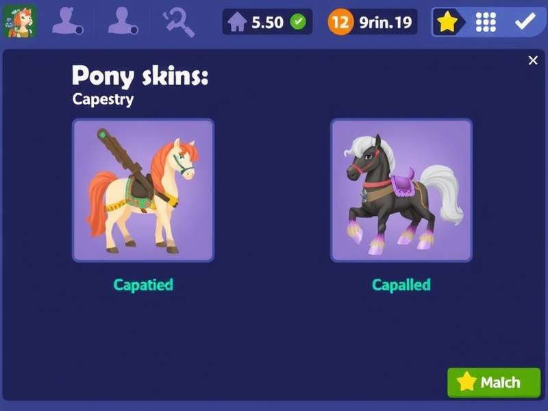 A vibrant collection of diverse custom pony skins in Pony Town