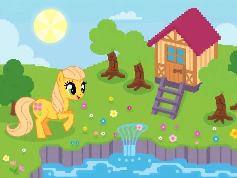 Fluttershy character in Pony Town with pink mane and yellow coat