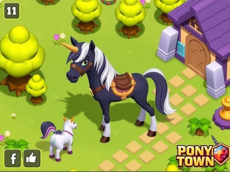 Pony Town character design showcase featuring diverse custom ponies