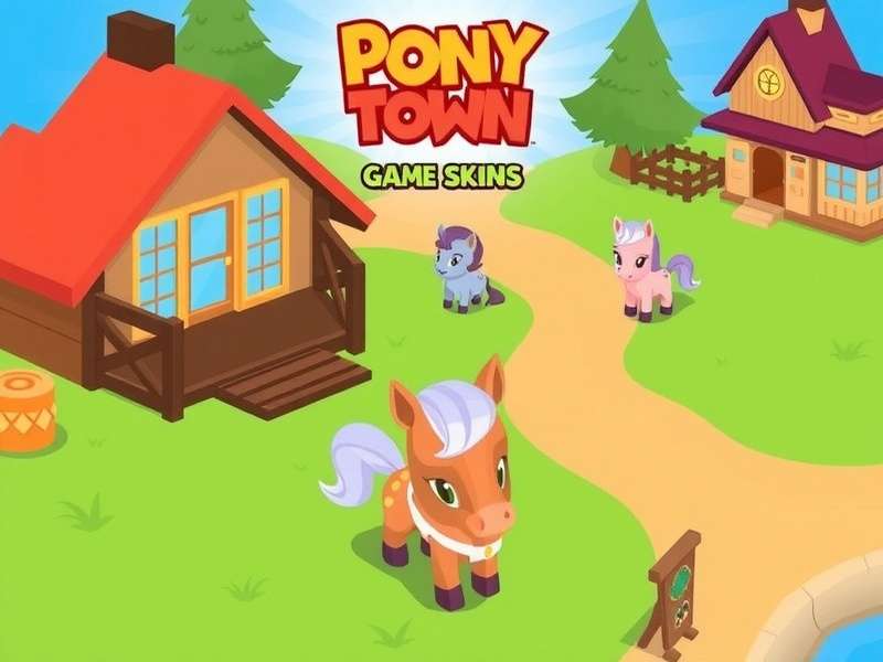 Creative pony town skin design showcasing multiple colourful characters