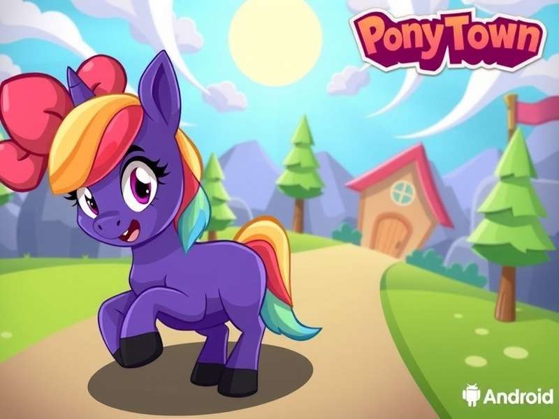 Pony Town game interface on Android mobile device