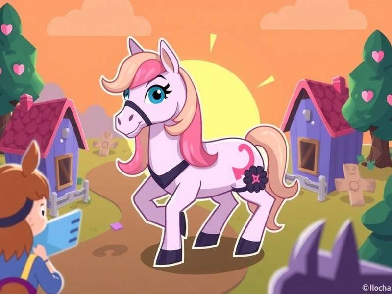 Pony Town players interacting in a colourful, free-to-play environment