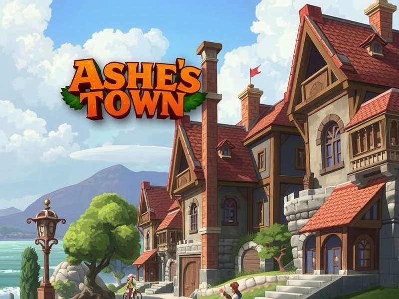 Ashes Town landscape in Pony Town showing ashen structures and ponies