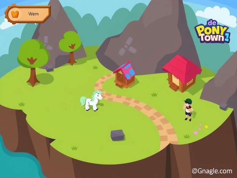 A vibrant collage of diverse and creative pony designs in Pony Town, showcasing unique styles and colours.