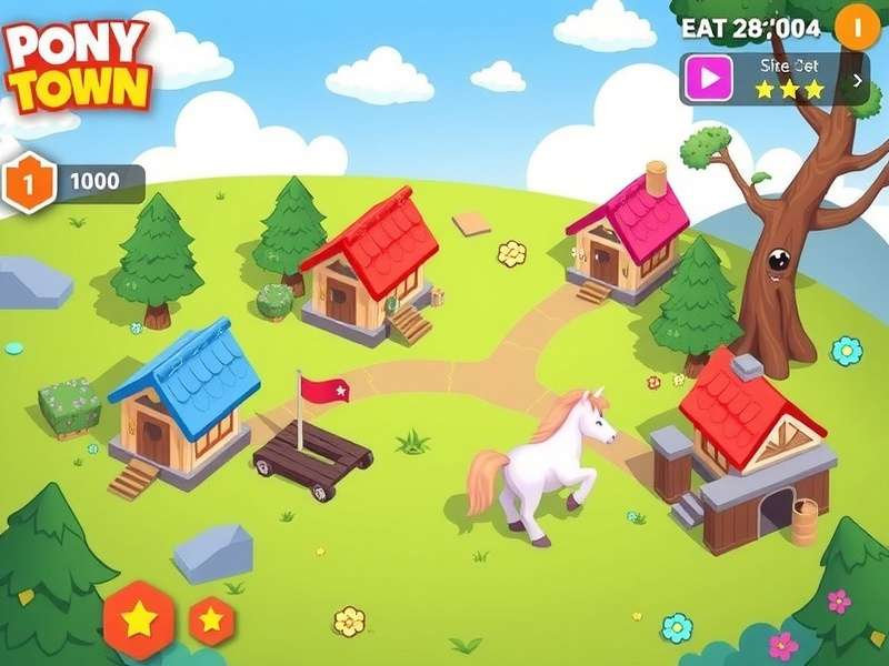 A top-down view of a beautifully arranged digital scene with furniture and plants