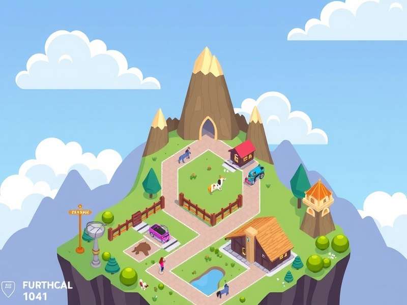 Detailed overview map of Pony Town showing various zones and landmarks