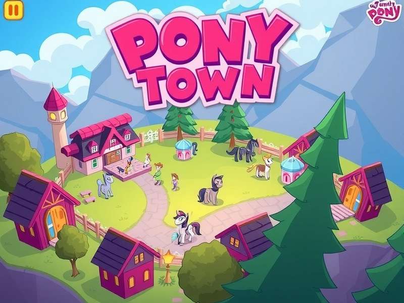 Pony Town Game developer interview concept showing game design sketches