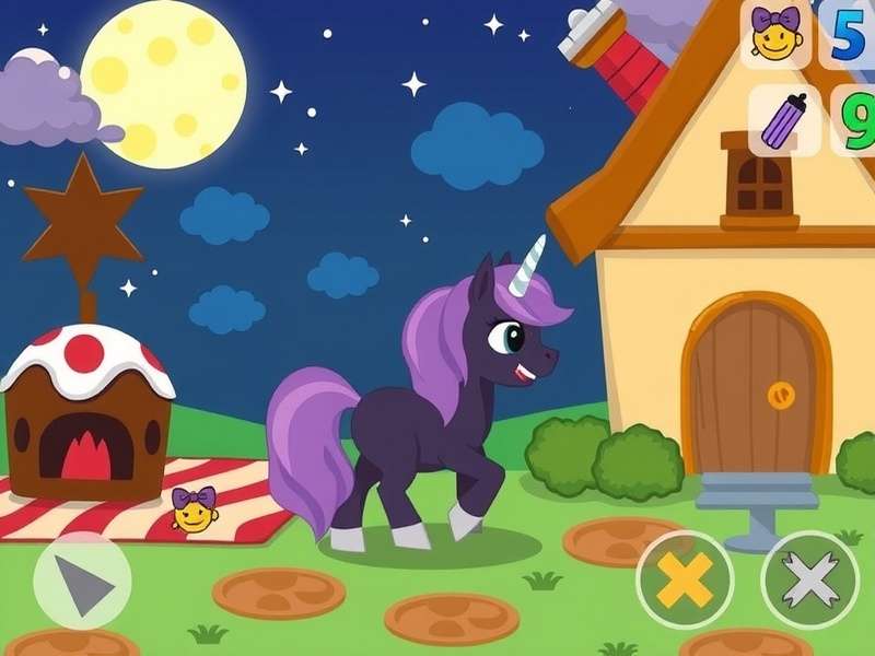 Shadow Milk Cookie custom pony skin in Pony Town showing the iconic dark purple and starry design