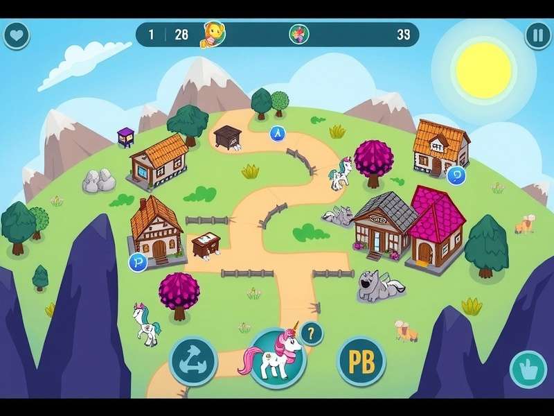 Fan made Pony Town games community collage with custom servers and skins