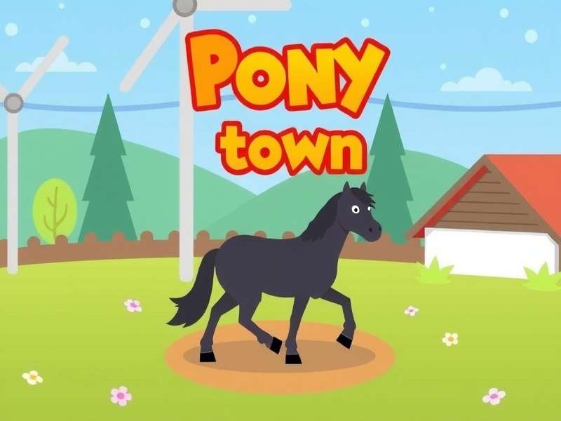 Pony Town Game Free – vibrant pony characters in a magical meadow