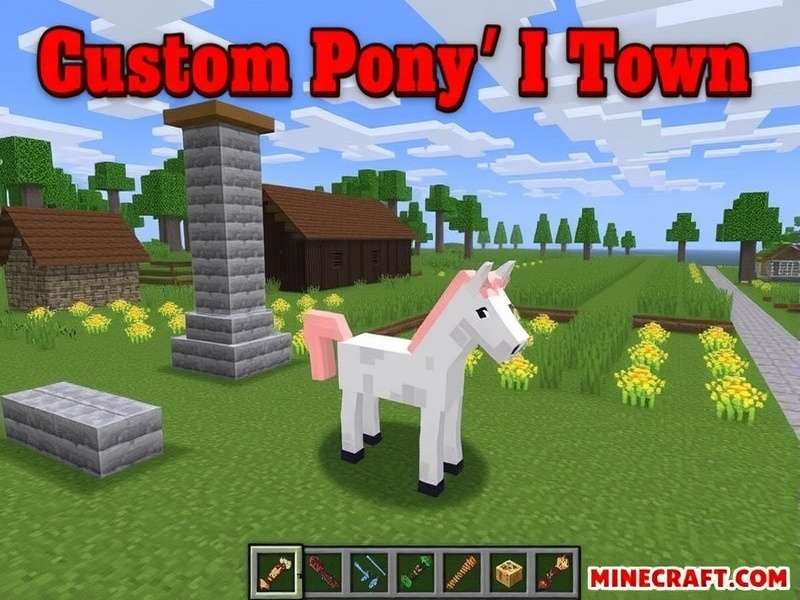 Custom Pony Town server mods showcase — enhanced skins, custom maps, and modded gameplay