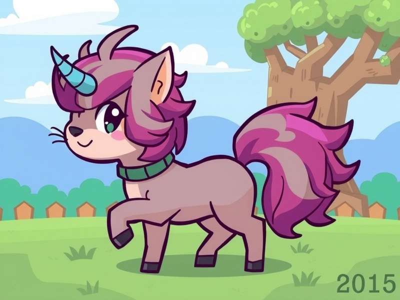 A beautifully customised cat avatar in Pony Town, featuring unique fur patterns and accessories.