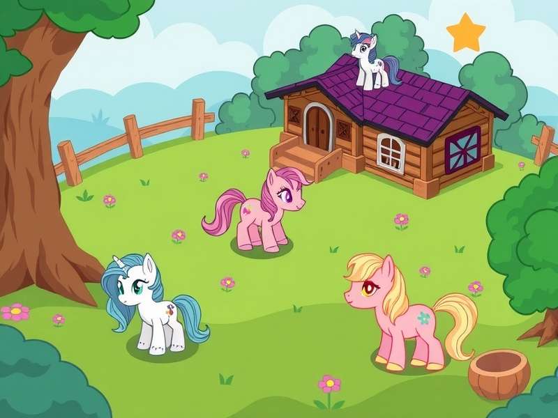 Different types of Pony Town games collage showing roleplay, building, and adventure scenes