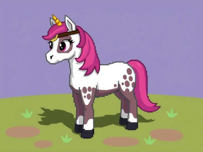 A collection of colourful Pony Town character skins showcasing different styles and palettes