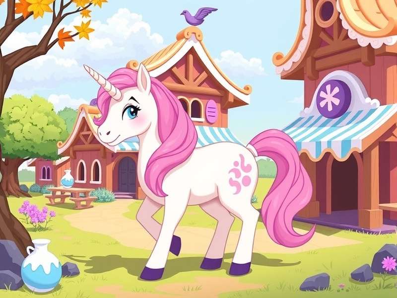 Step-by-step pattern guide for Eternal Sugar Pony Town Skin showing gradient mane and floral markings