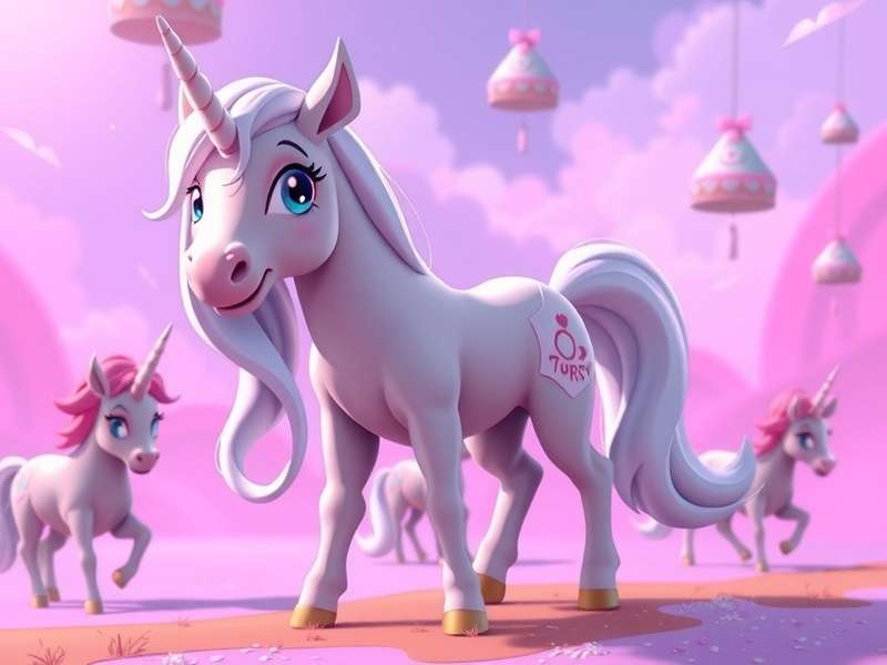 A beautifully customised Eternal Sugar Pony Town Skin featuring pastel pink, lavender and cream tones