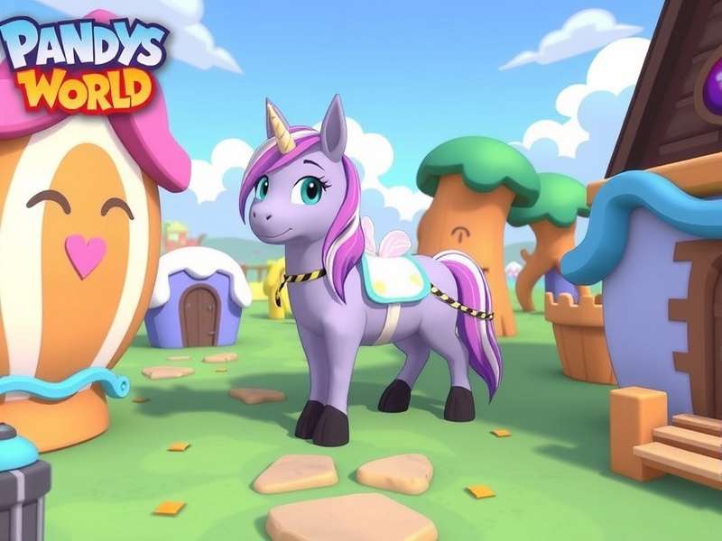 Pony Town skin tutorial featuring Dandys World inspired pony designs with vibrant colours and creative patterns
